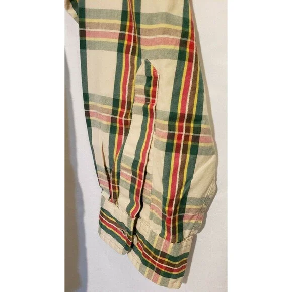 Nautica Jeans Company Y2K Mens XL Plaid LS Button Down Shirt EUC 100% Cotton - Picture 6 of 9
